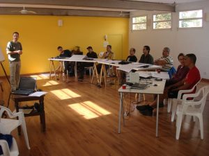 Sala de aula no CURSO DE GPS PARA AVENTURA
