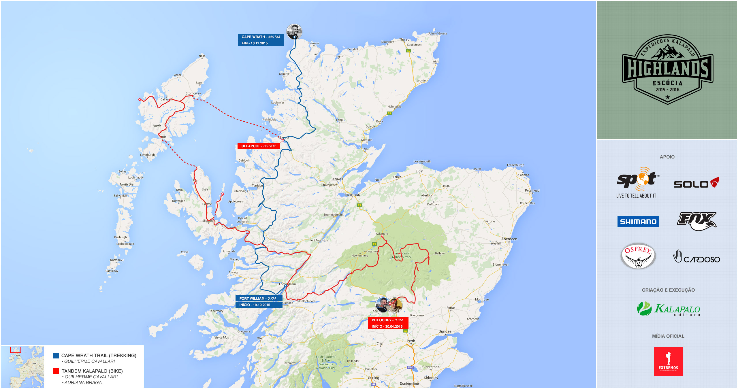 Mapa PROJETO HIGHLANDS logos